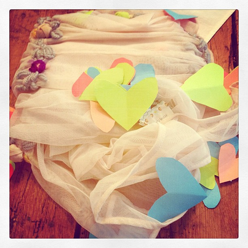 Just opened up a package from @muthahsister and out poured hearts everywhere! Love.