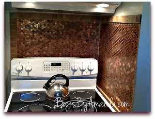 Amanda's finished penny backsplash 