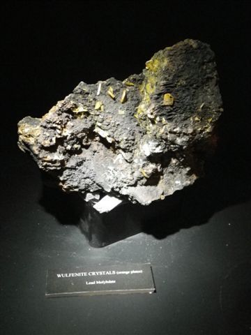 Wulfenite Broken Hill Mining and Minerals Museum Wulfenite sighting!