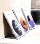 three first books waiting on the steps