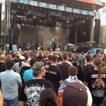 Alice Cooper's show wasn't as packed as Iron Maiden's would be later.