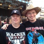 My and my buddy Richard. I went with him, his wife and their son Kai. In addition to being one of my fellow professors, Richard is a music journalist of the highest order, and has been doing it for around 30 years. He's actually interviewed Iron Maiden before. Lucky b*stard!