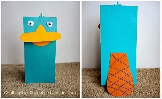 Perry the Platypus Paperbag Puppet