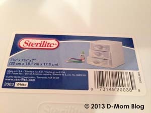 Diabetes Supplies Organizer