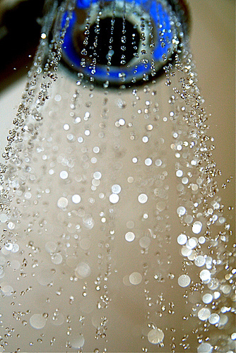 Shower Head Water Drops 7-26-09 3