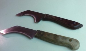 the knives Bob made for me