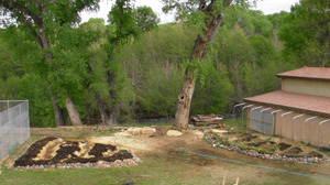 Two of three gardens finished