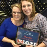 My excellent publisher, Robyn Short of goodmedia press, with me at the Texas Association of Authors awards dinner.