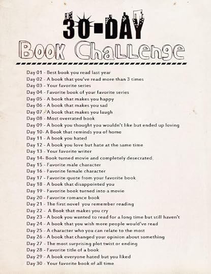 30 day book challenge