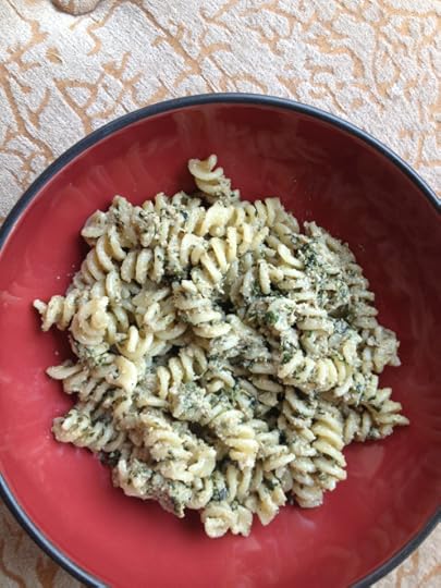 vegan walnut pesto noodles