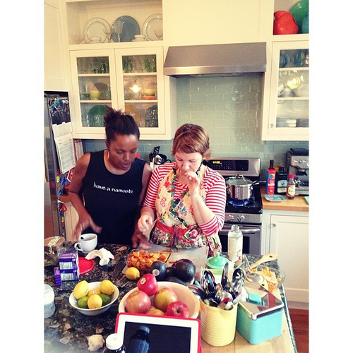 Had an unexpected and super sweet visit from @myriamjoseph for the weekend. Got an epic lesson in grocery shopping and cooking from her. And I got to spend the weekend with her adorable and crazy chill baby. And there was shopping too. #lovemesomemyriam #