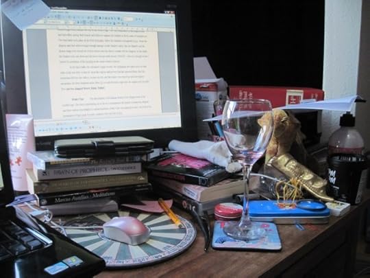 Mini Tarn isn't sure if I've abandoned him or just given him a new hoard to guard.