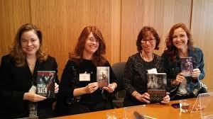 One of last year's panels: (left to right) Jeaniene Frost, Kim Harrison, Pamela Palmer, and Vicki Pettersson. I was crushing out on Vicki by the end of the panel--and so was the audience. She's a riot on Twitter too.