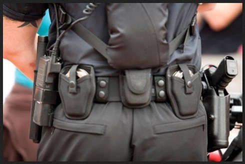 policeman-uniform-gun-walkie-talkie