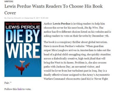 ebooknewser article about Die By Wire cover contest