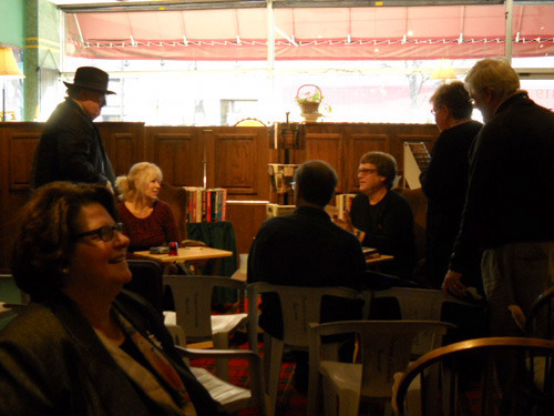 Barb & Max Collins sharing a story with their fans