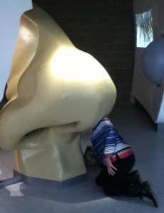 ... and Mary went searching for treasure in a huge nose