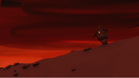 The mysterious house from the first chapter of Thumb