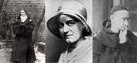 Blessed Elizabeth of the Trinity, Edith Stein circa 1920, and St. Raphael Kalinowski. (All photos from Wikipedia.)