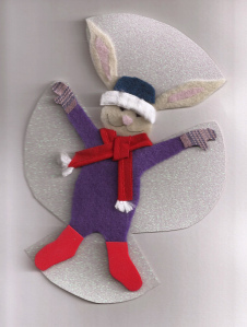 And snow bunny angels.
