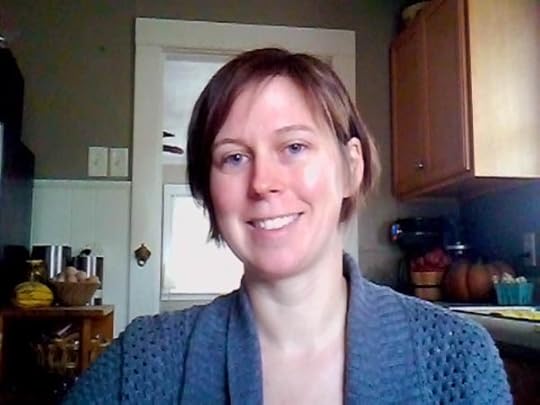 Talking with P. Allen Smith (via Skype) from my kitchen table