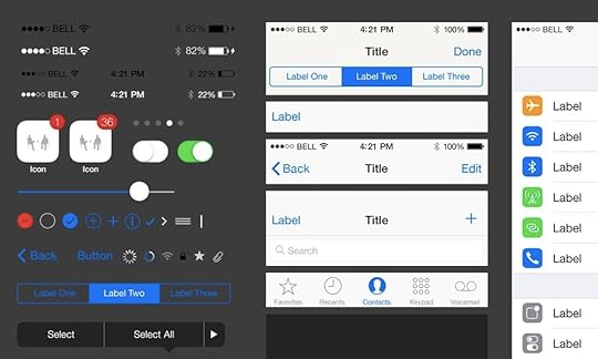 Teehan + Lax iOS 7 GUI for Sketch