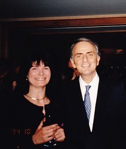 Carolyn Porco and Carl Sagan