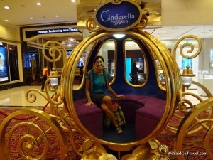 I loved sitting in Cinderella's carriage!
