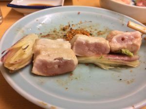 The chicken breast, served medium-alive.