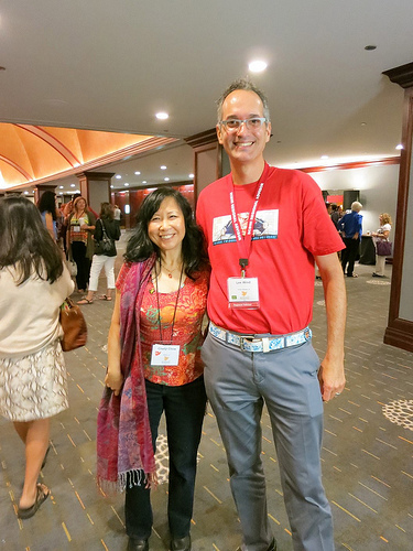 Lee with first-timer Cheryl Chow.