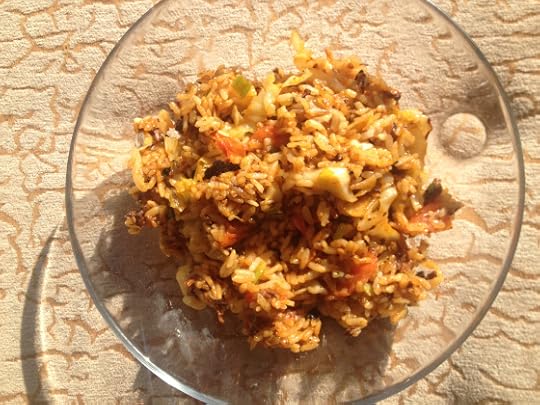 vegan barbecue fried rice