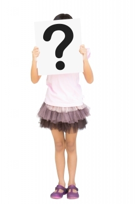 question mark girl