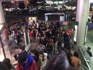 Saturday night shopping in Shibuya..