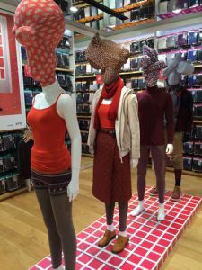 Mannequin display at Uniqlo, Ginza.
