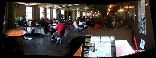 A panorama of Coffee Emporium in OTR (Cincinnati)