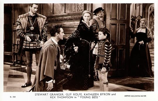 Stewart Granger, Guy Rolfe, Kathleen Byron, Rex Thompson in Young Bess