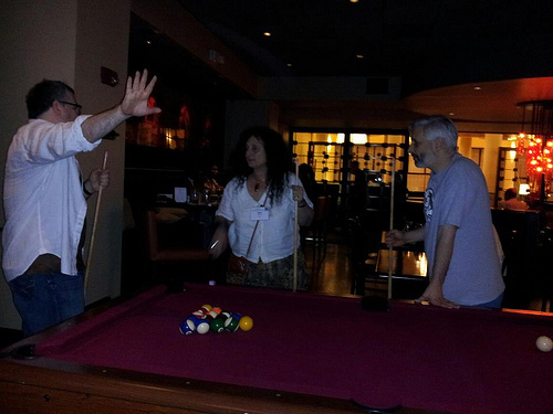 playing pool at icfa
