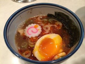 ...with spicy broth.