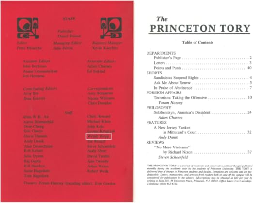 Princeton Tory masthead