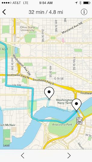 Detail of #coffeeneuring 7 ride