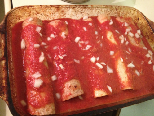 tofu enchiladas with broccoli