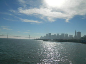 The Bay taken from the ferry to Alcatraz