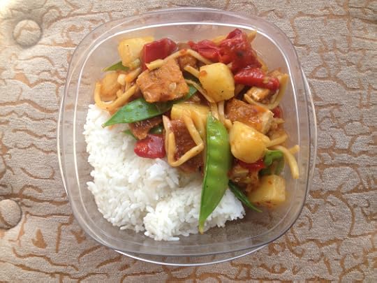sweet and sour vegan gardein chicken