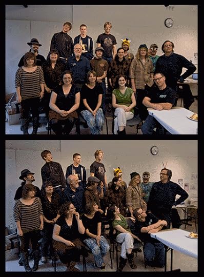 Eugene 24 Hour Comic Day Participants (me on left in black sweater)