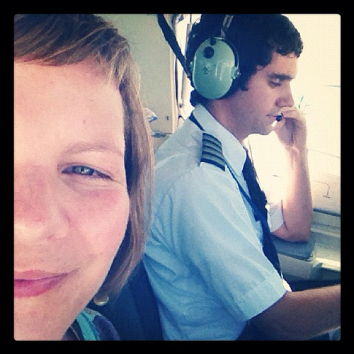 On a tiny plane heading to Boston from Martha's vineyard. I am literally in the seat next to pilot who looks to be about 13 yrs old. ADVENTURE.