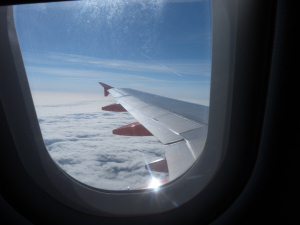 on the plane!