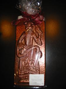 The solid chocolate tile crafted by Chef William Poole for the release of CRAVINGS.