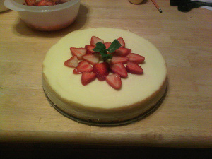 Jeff W's white chocolate cheesecake