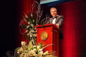 Redrado durante el discurso de anoche en India, dirigido a empresarios asiáticos. 