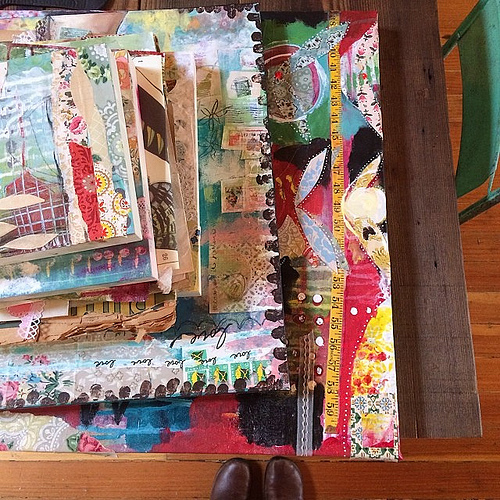 I'll be the one walking down the sidewalk with my big art load, on the way to the art scanner!